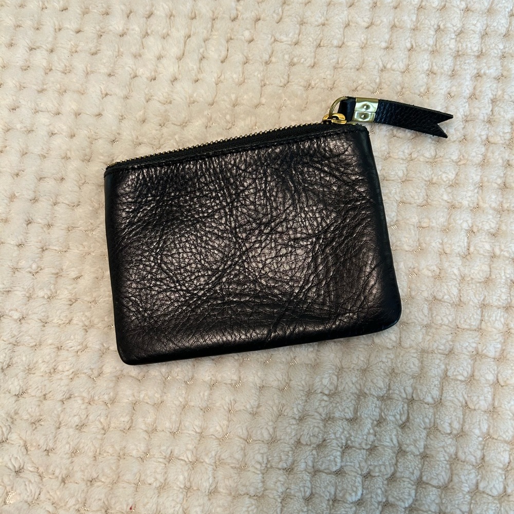 Madewell black leather wallet